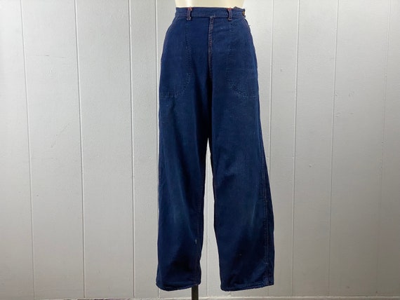 Vintage pants, 28" waist, 1940s pants, side zip j… - image 1