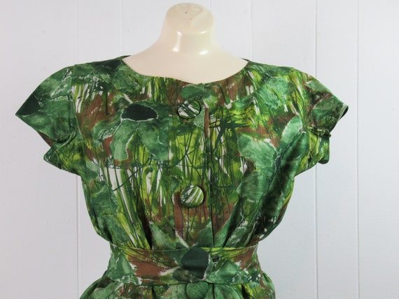 Vintage dress, 1960s dress, green dress, mod dres… - image 2