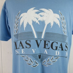 Vintage t-shirt, 1980s t shirt, travel t shirt, Las Vegas t  shirt, casino t shirt, palm trees, screen stars, vintage clothing, size XL, NOS