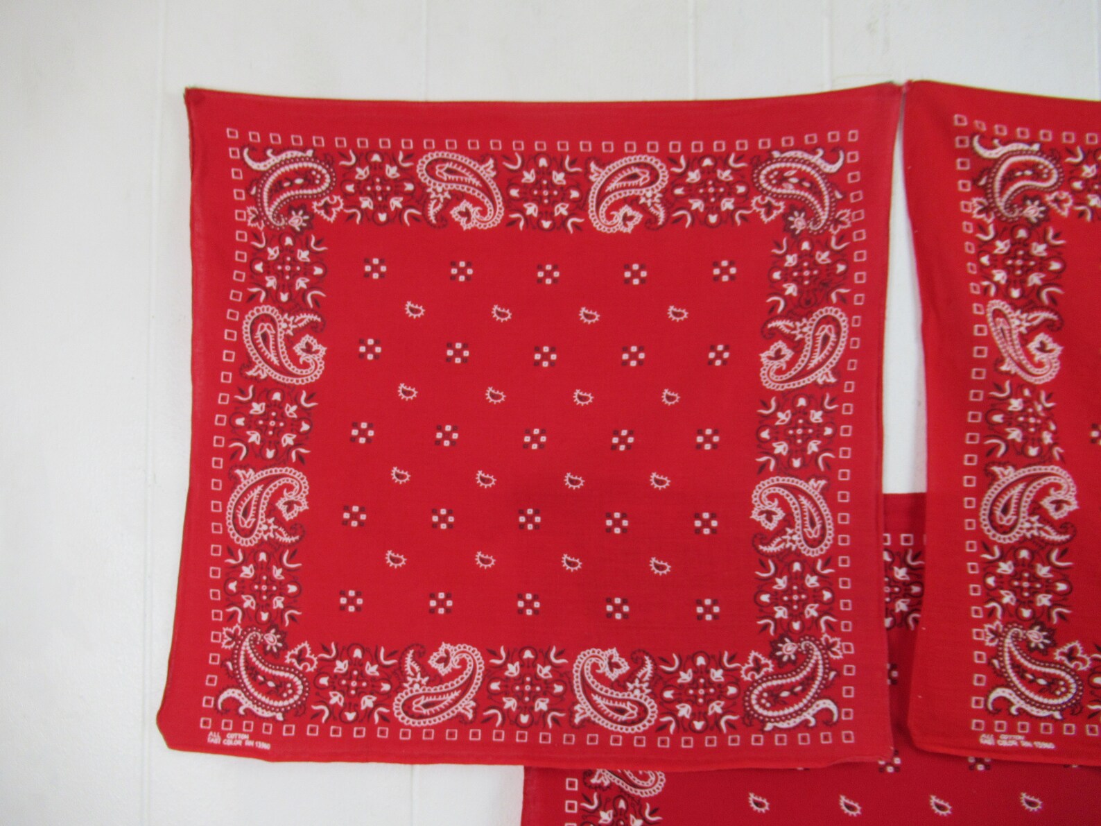 3 Vintage Bandana Vintage Bandana 1960s Bandana Matching Etsy