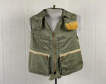 Gilet De Chasse/pêche Orvis Vintage - Taille M, Couleur Crème, Coton