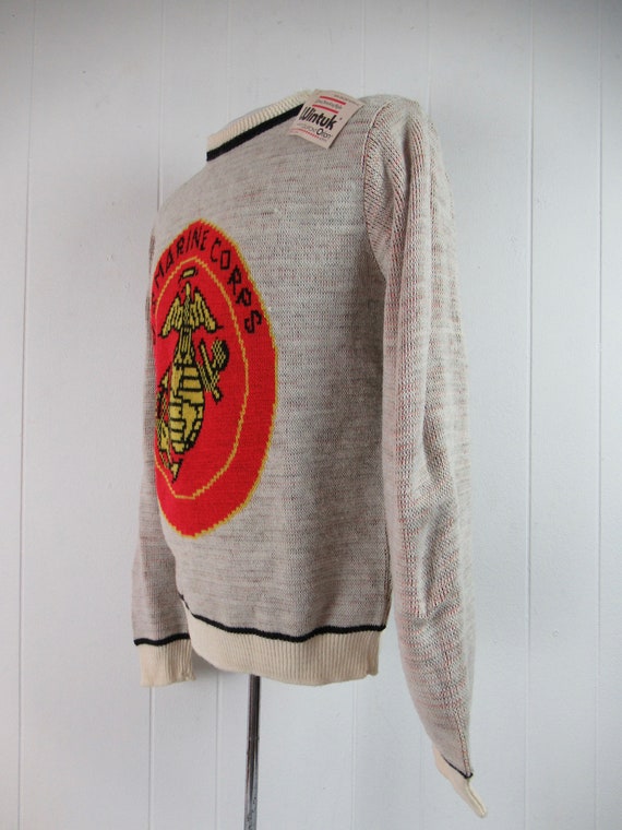 Vintage sweater, U.S.M.C. sweater, 1970s sweater,… - image 6