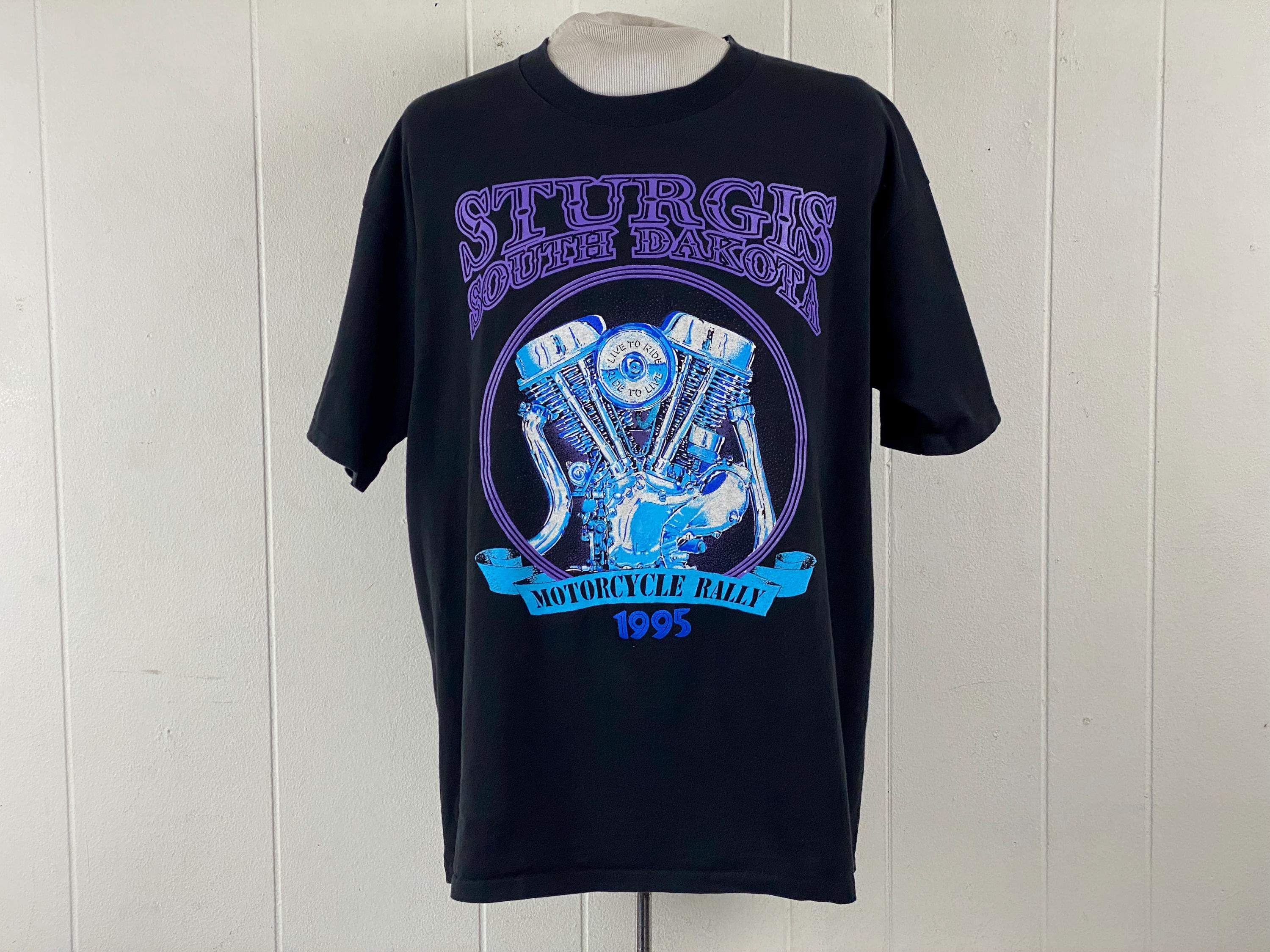 Vintage T Shirt, Size XL, Sturgis T Shirt, Motorcycle T Shirt 