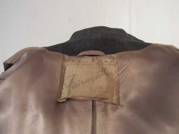 Vintage jacket, 1940s jacket, gray jacket, Rockab… - image 7