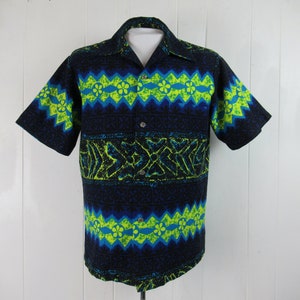 Vintage shirt, Hawaiian shirt, 1960s shirt, Mo Bettah shirt, vintage clothing, size medium