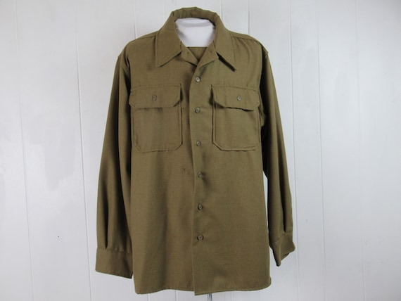 Reproduction Army Shirt Size 3XL Military Shirt 1940s Repro Repro Military Shirt Vintage Clothing Size 3XL Etsy UK