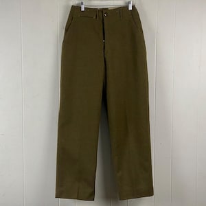 Vintage Hose, 70 x 31 cm, Armeehose, 1950er Jahre Hose, Hose mit hoher Taille, Militärhose, Wollhose, Armeehose, Vintage Kleidung