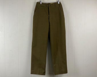 パンツ 1970s US ARMY BAKER PANTS modified 70s Vintage Military U.s.army Og-507 Cotton Poly Fatigue