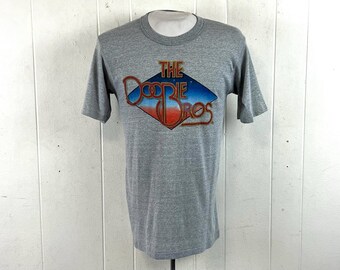Vintage t shirt, size large, Doobie Brothers t shirt, tour t shirt, concert t shirt, 1980s rock t shirt, Farewell 1982, vintage clothing
