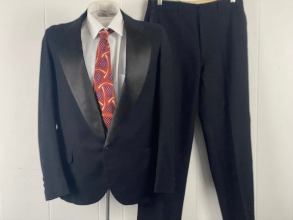 Vintage tuxedo, size small, 1920s tuxedo, jacket … - image 1