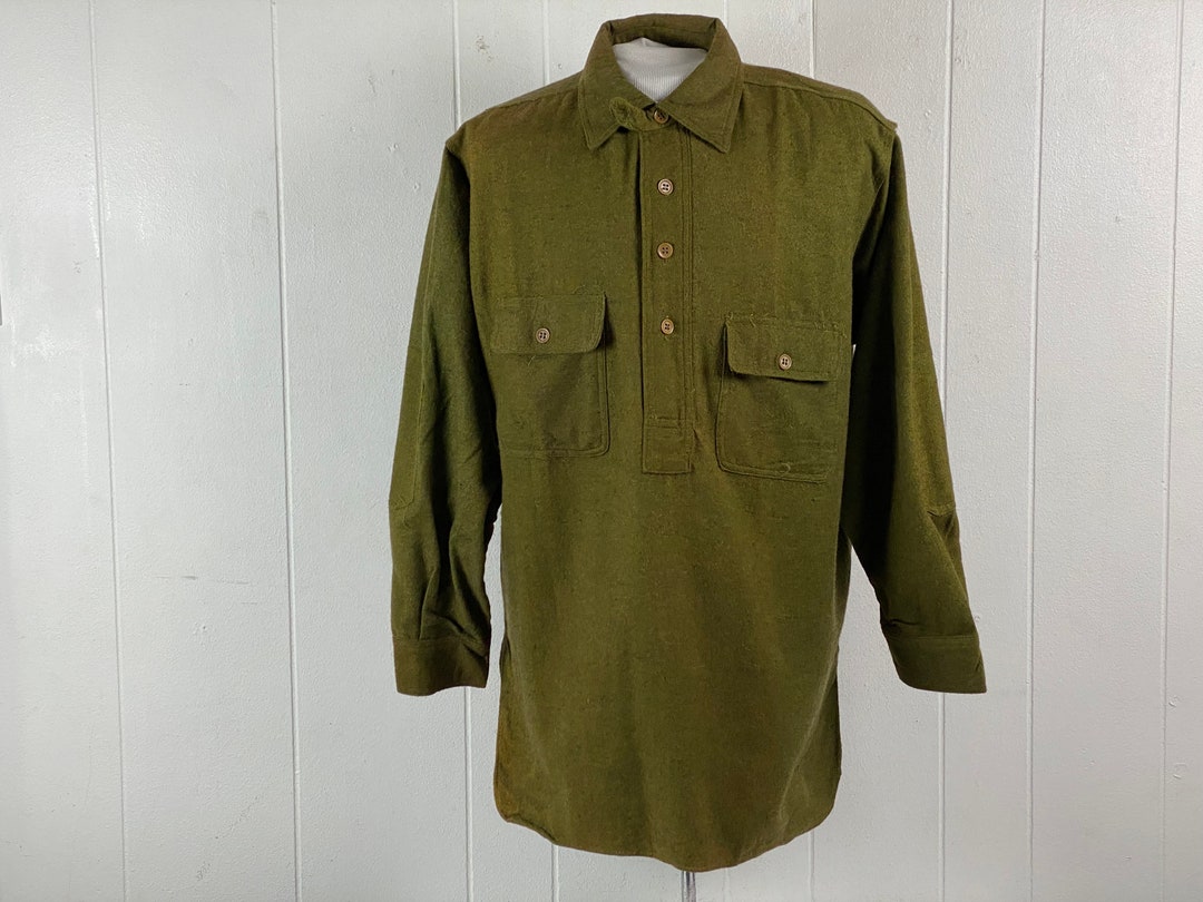 トップス 1960s Japanese vintage wool nylon shirt 1960s Japanese vintage wool nylon shirtオンライン セール