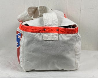 Vintage Newspaper Bag, Newsboy Bag, Detroit News Bag, Shoulder Bag
