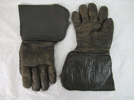 Vintage gloves, motorcycle gloves, 1920s gloves, g