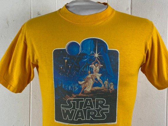 T Shirt 1970s T-shirt Stars Wars Shirt 20th - Etsy Israel