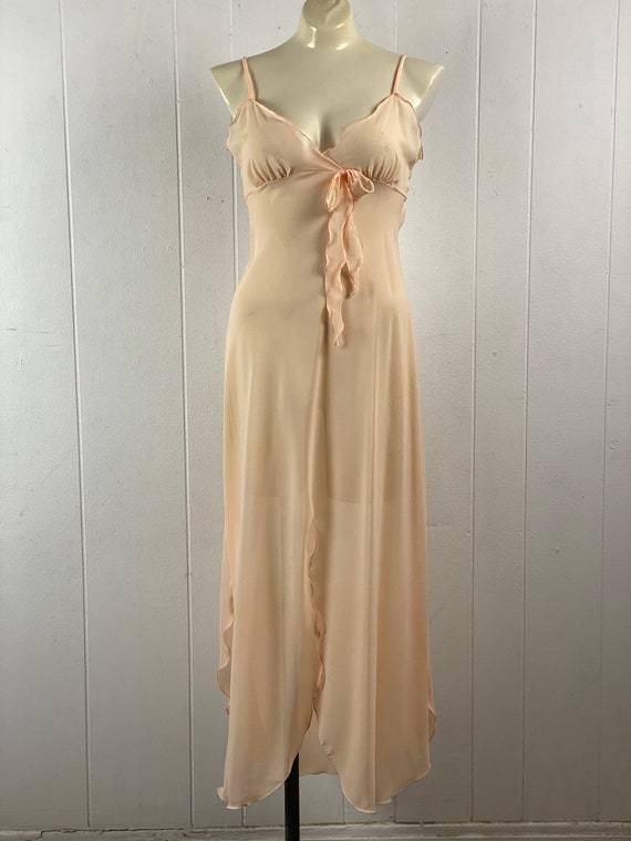 Vintage lingerie set, vintage nightgown and robe,… - image 1