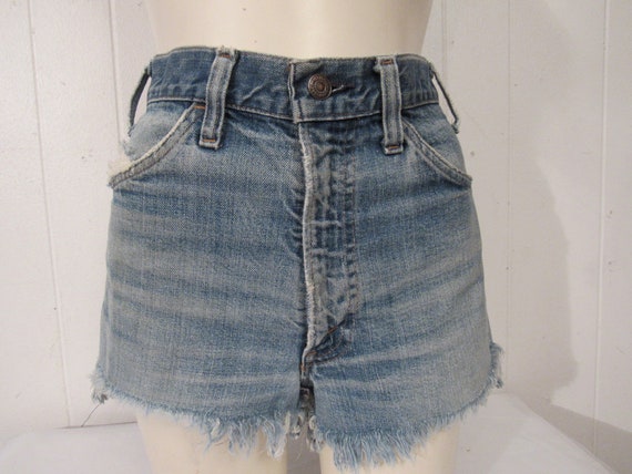 Vintage shorts, 1970s cut offs, vintage denim cut off… - Gem