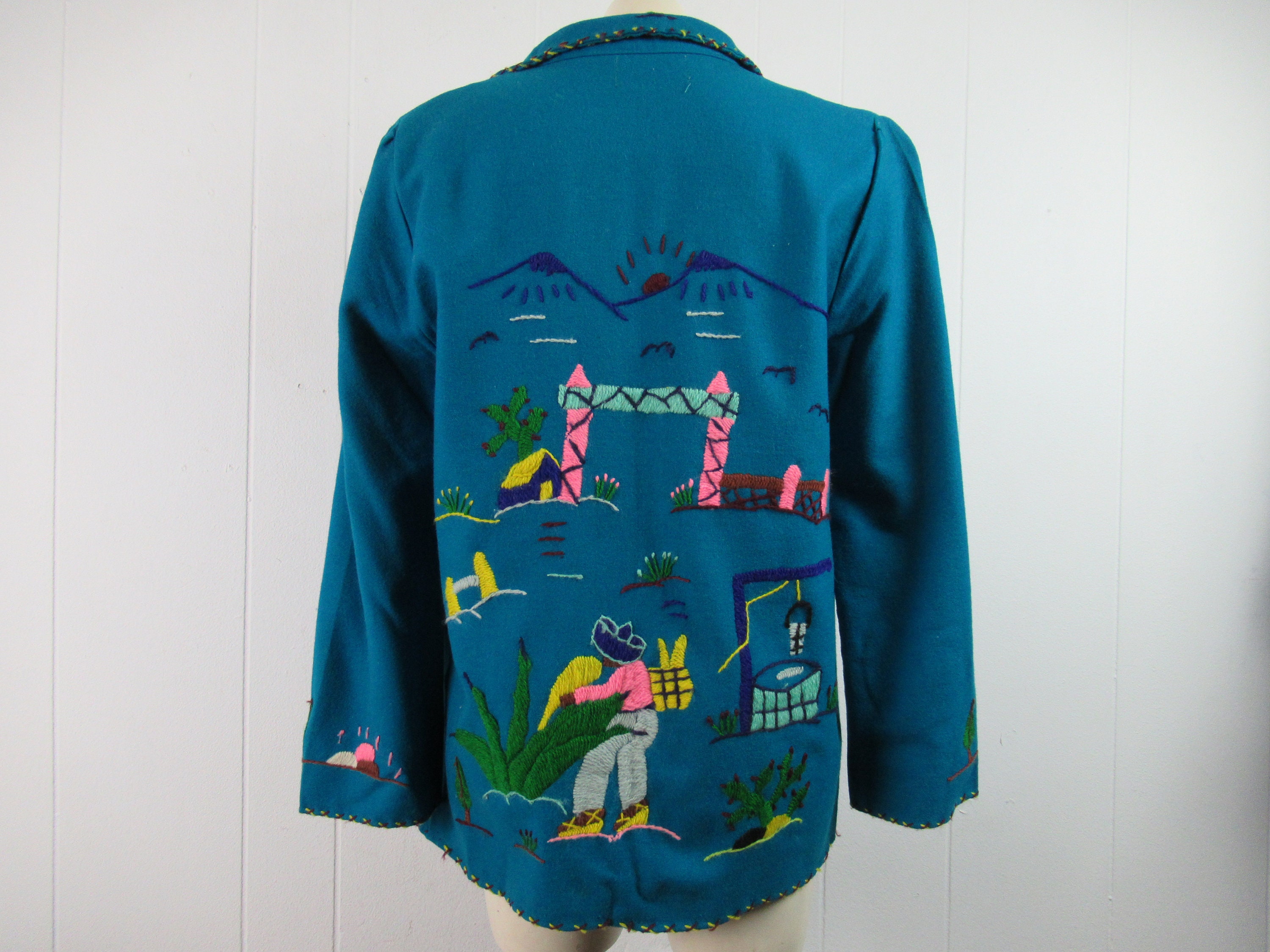 Vintage Jacket, Mexican Jacket, Souvenir Jacket, Embroidered Jacket, Southwestern Jacket, Vintage Clothing, Size Small - Etsy Vintage Jacket, Mexican Jacket, Souvenir Jacket, Embroidered Jacket, Southwestern Jacket, Vintage Clothing, Size Small - Etsy