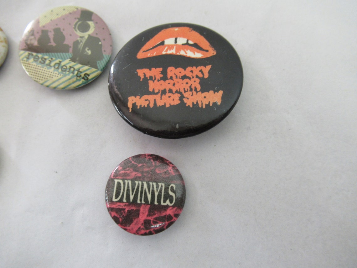Vintage Punk Rock Buttons 1980s Pin Back Buttons Music - Etsy