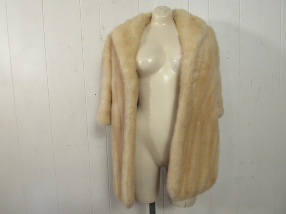 Vintage fur, fur stole, mink fur stole, blonde mi… - image 1