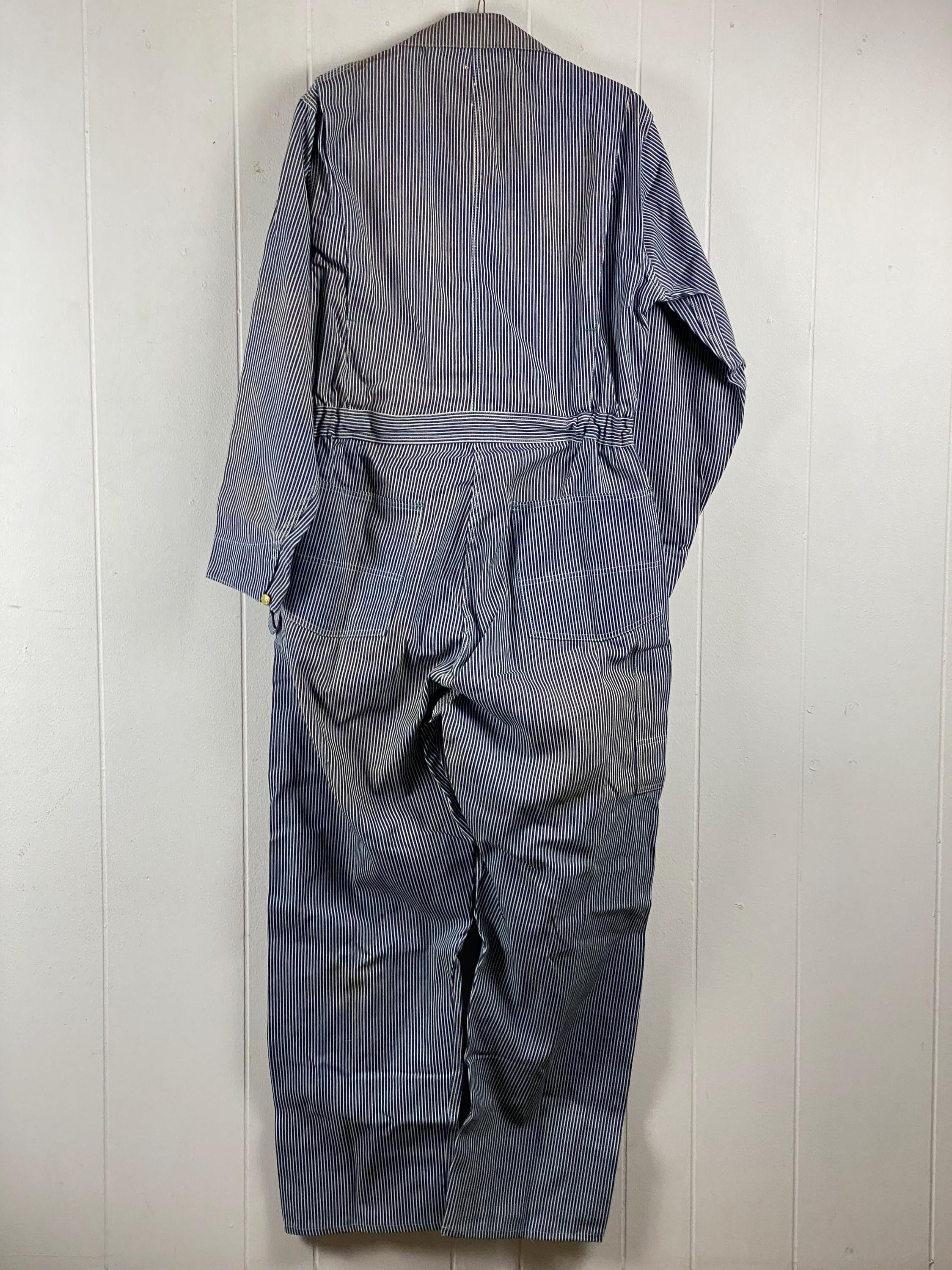 Oshkosh Coveralls, Size 44, Vintage Coveralls, Hickory Stripe