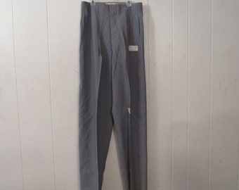 Vintage pants, gabardine pants, 1940s pants, Hollywood waisted, vintage clothing, 29.5, NOS