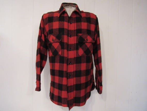 Vintage shirt, plaid shirt, 1950s shirt, Pilgrim … - image 1