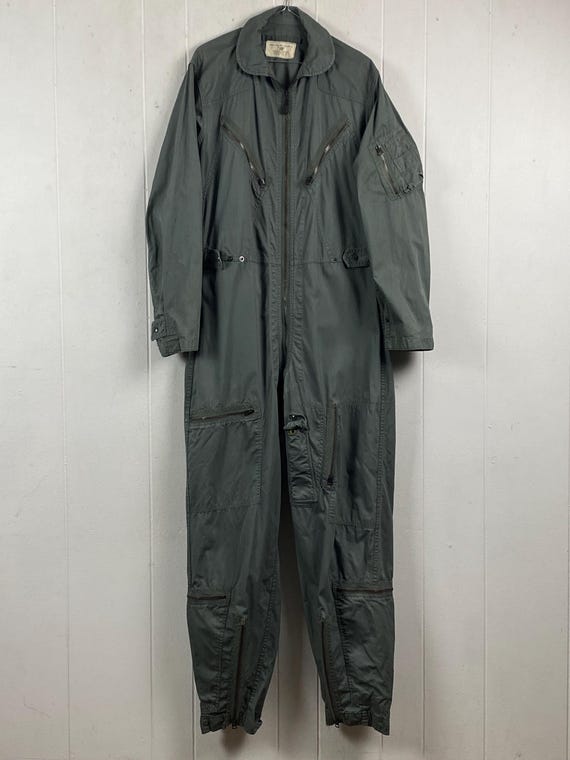 Vintage Coveralls, Size Medium, 1960s Flight Suit, K-2B Flight