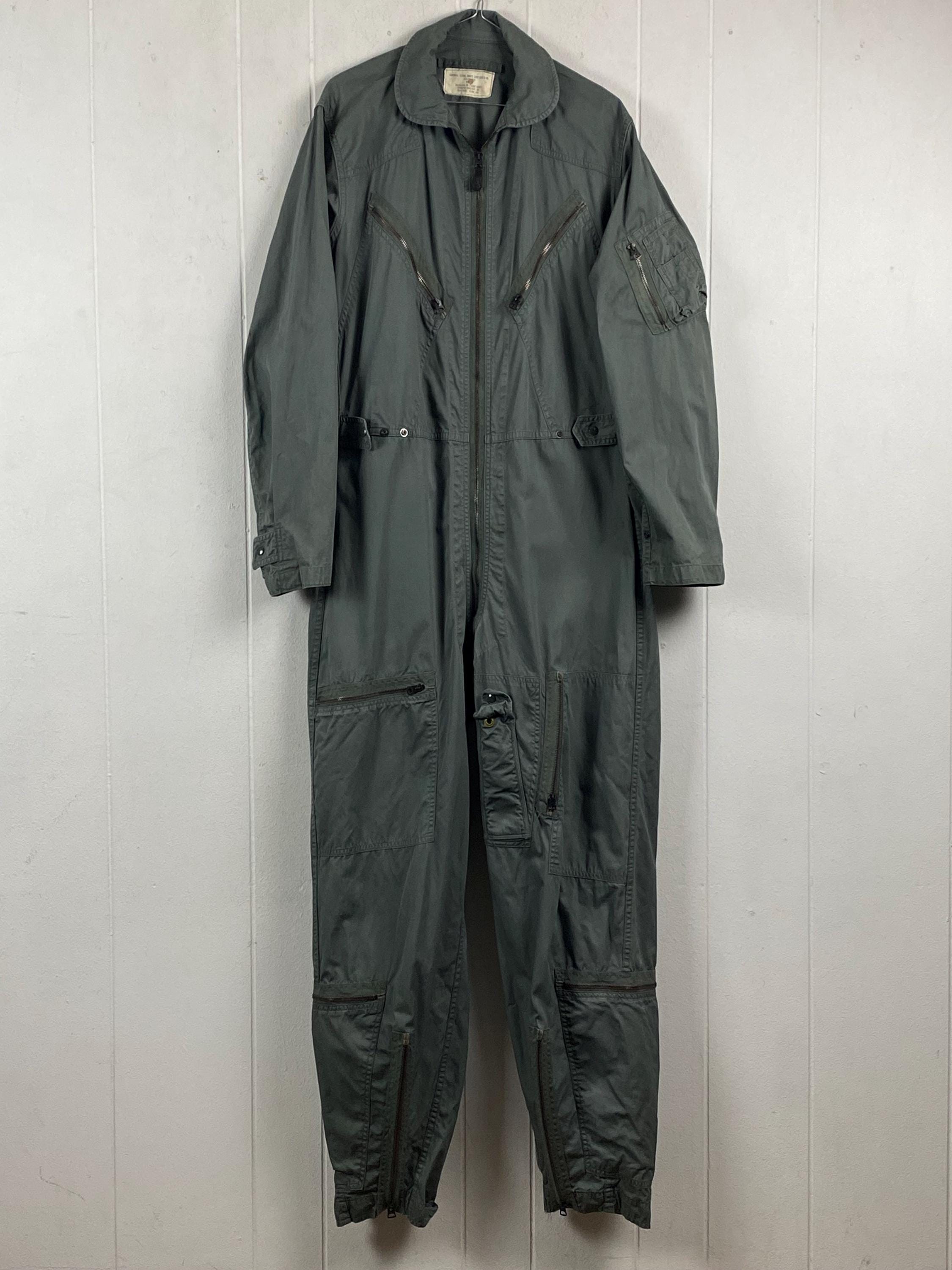 Vintage Coveralls, Size Medium, 1960s Flight Suit, K-2B Flight