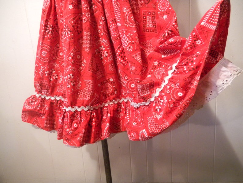 Vintage Skirt, bandana skirt, Rockabilly skirt, square dance skirt, 1950s skirt, vintage clothing, small image 2