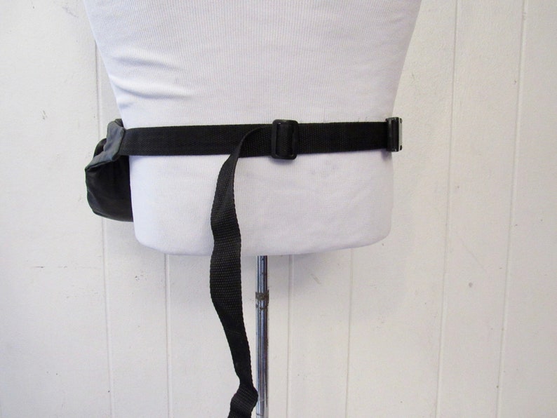 Vintage Fanny Pack 1980s Fanny Pack Black Leather Fanny Etsy