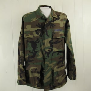 Vintage jacket, camo jacket, U.S. Air Force jacket, camouflage jacket, military jacket, 1980s jacket, vintage clothing, size medium