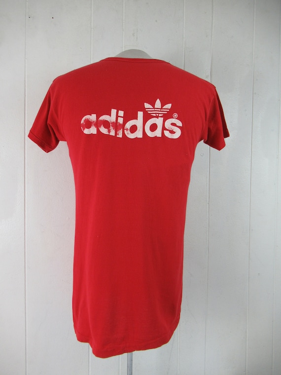Vintage t shirt, Adidas t shirt, 1970s t shirt, r… - image 4