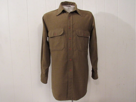 Vintage shirt, WWII shirt, military shirt, 1940s … - image 1