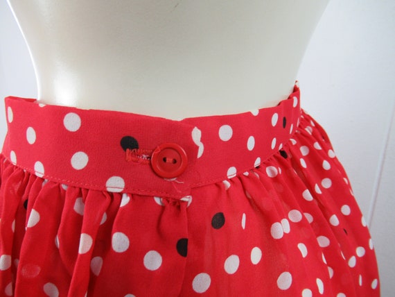 Vintage outfit, polka dot skirt suit, skirt and b… - image 8