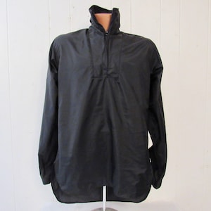 Vintage Jacke, 1960er Jahre Shirt Jacke, schwarze Nylon Shirt, Beconta Shirt Jacke, Vintage Kleidung, Größe klein