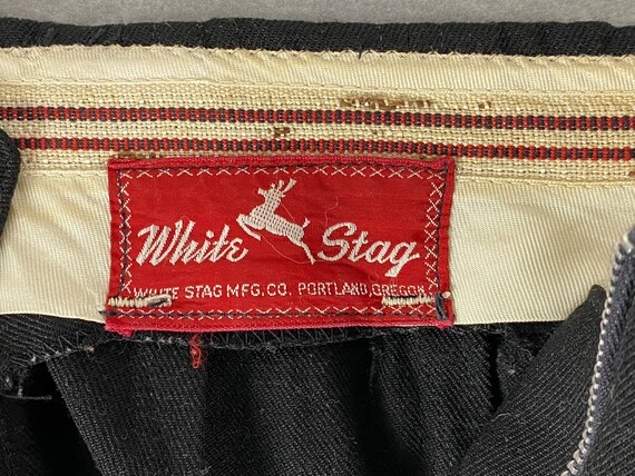 Vintage ski pants, 34 X 27, 1950s ski pants, Whit… - image 10
