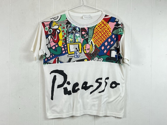Vintage 90s Picasso T Shirt Spandem Portrait of a Wom… - Gem