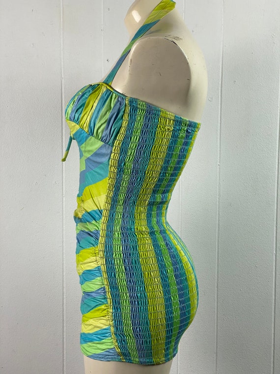 Vintage swimsuit, 1950s bathing suit, pin up swimwear… Gem