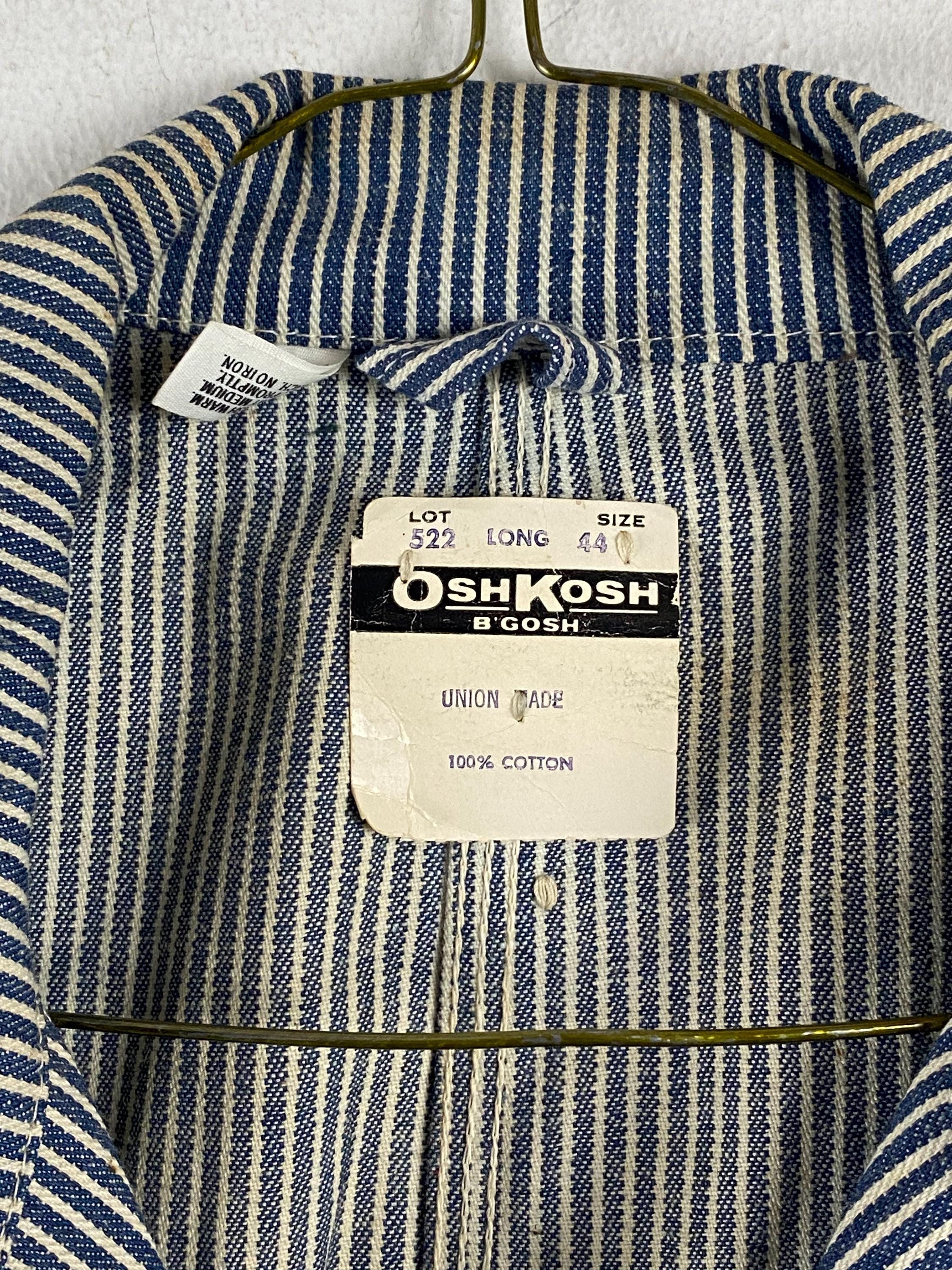 Oshkosh Coveralls, Size 44, Vintage Coveralls, Hickory Stripe