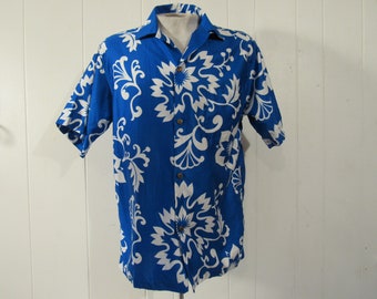 VINTAGE SHIRT, Hawaiian shirt, 1960s shirt, Aloha shirt, Diamond Head, vintage clothing, large