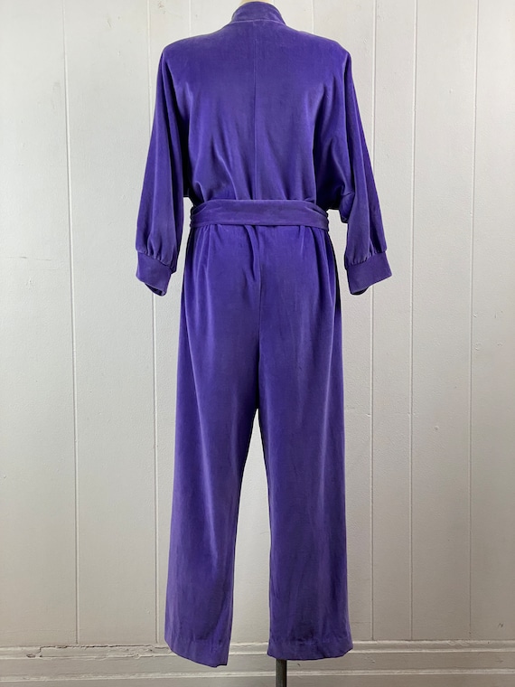 Vintage jumpsuit, 1980s jumpsuit, purple jumpsuit… - image 9