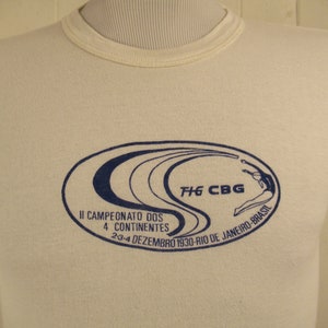Tshirt vintage, tshirt anni &#39;70, t shirt di Rio de Janeiro, Tshirt Brasile, ballerina t shirt, abbigliamento vintage, taglia piccola