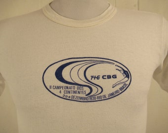 Vintage t shirt, 1970s t shirt, Rio de Janeiro t shirt, Brazil t shirt, dancer t shirt, vintage clothing, size small