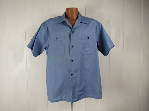 2XL size XXL plaid work shirt vintage clothing 1920s shirt vintage work shirt Vintage shirt vintage workwear