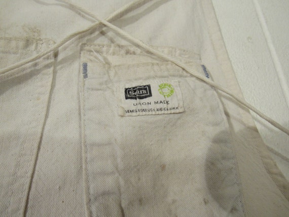 Vintage apron, work apron, 1950s apron, Sears apro