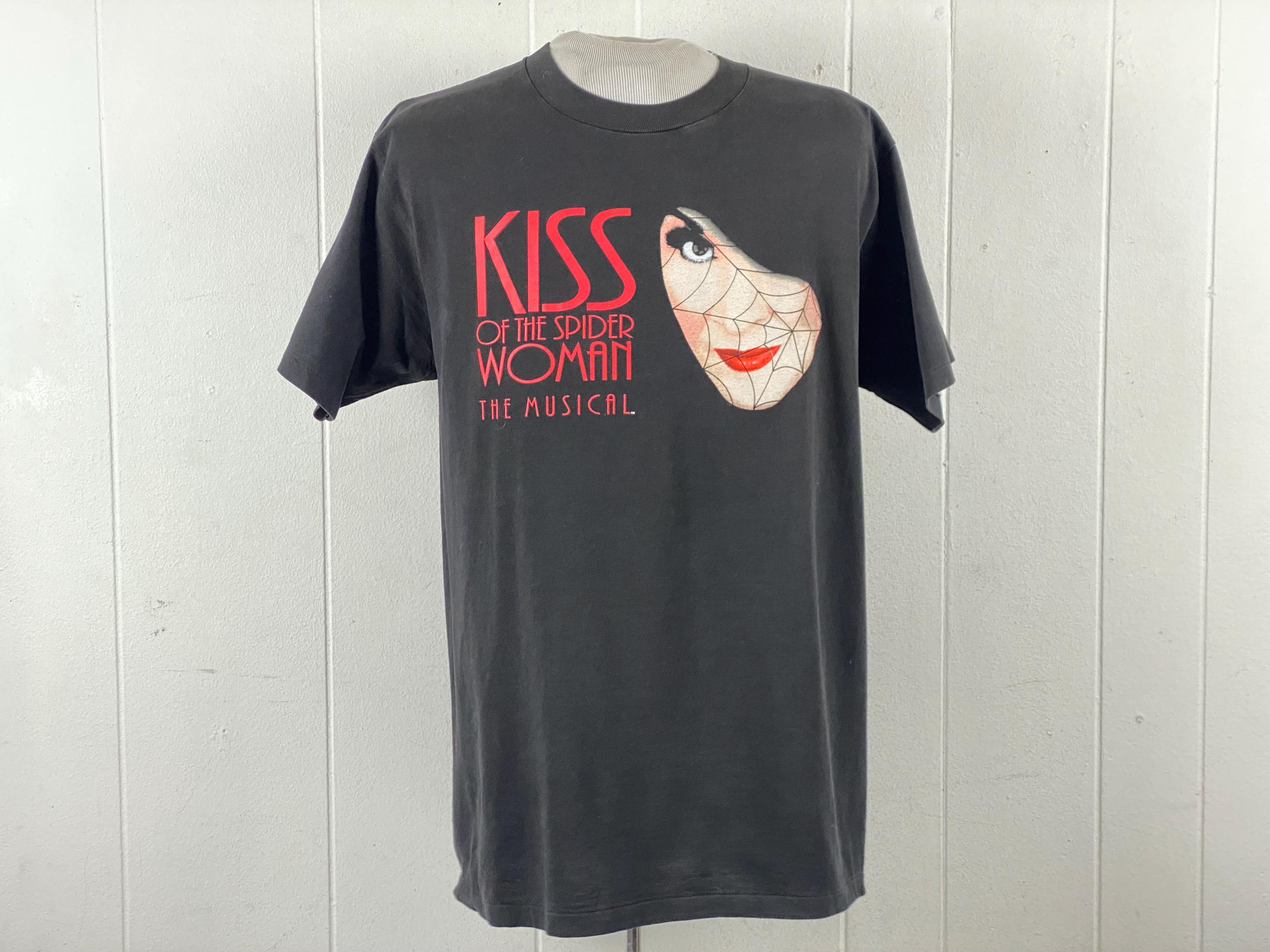 Broadway T Shirt, Size Large, 1980s T Shirt, Kiss of the Spider
