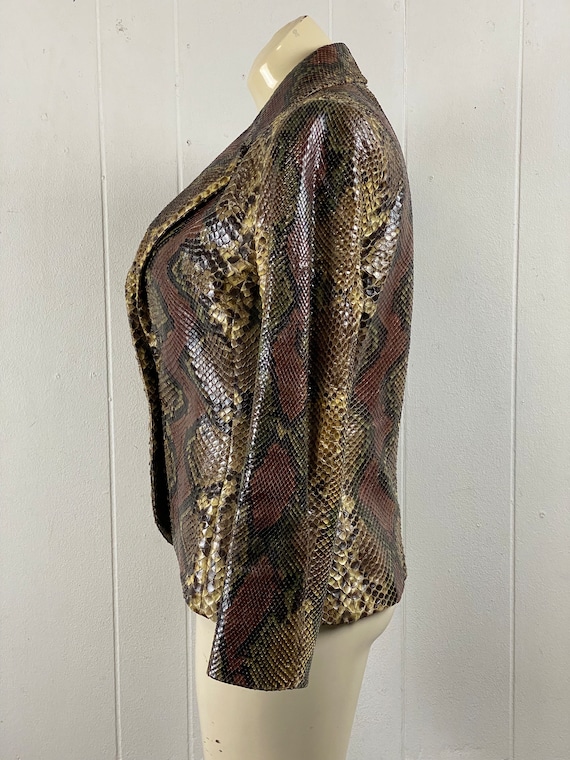 Vintage jacket, size medium, Python jacket, real … - image 5