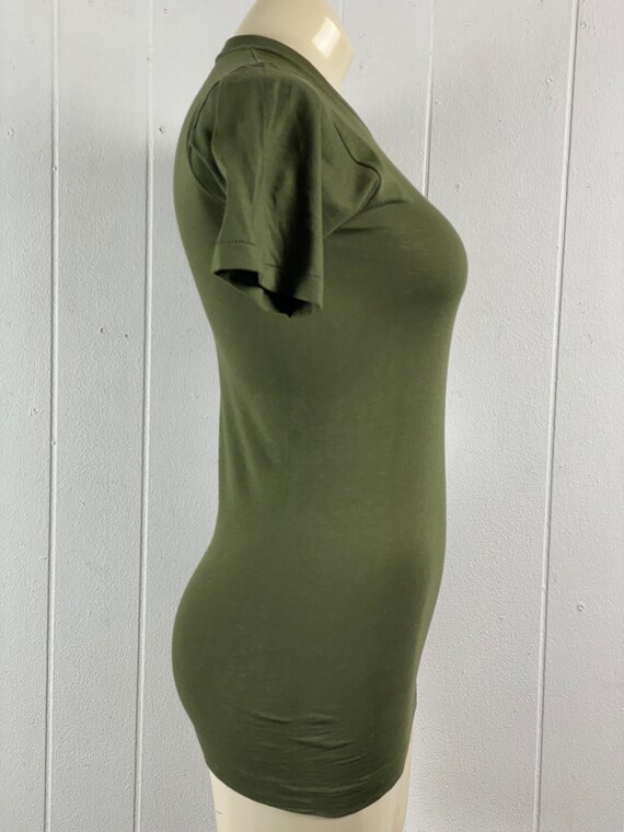 Vintage t shirt, size XS, Army shirt, 1960s t shirt, OG t shirt, Vietnam t shirt, green t shirt, military t shirt, vintage clothing, NOS View 6