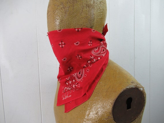 Vintage bandana, 1960s bandana, large bandana, Fa… - image 4