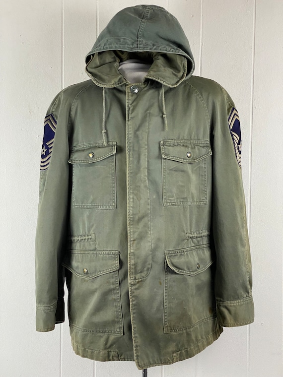 Vintage jacket, cotton jacket, military jacket, 1… - image 2